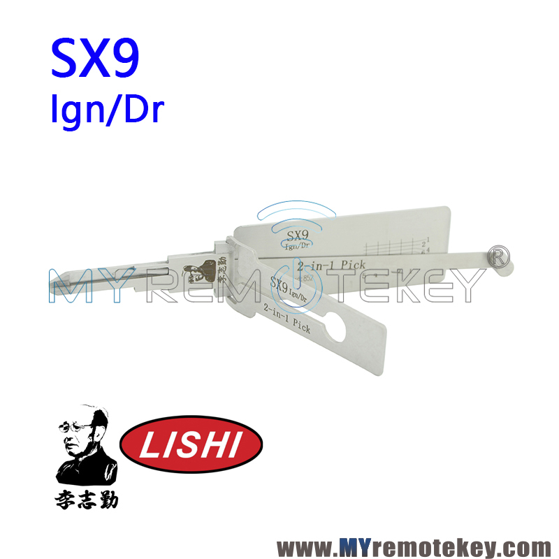 Original LISHI SX9 Ign/Dr 2 in 1 Auto Pick and Decoder