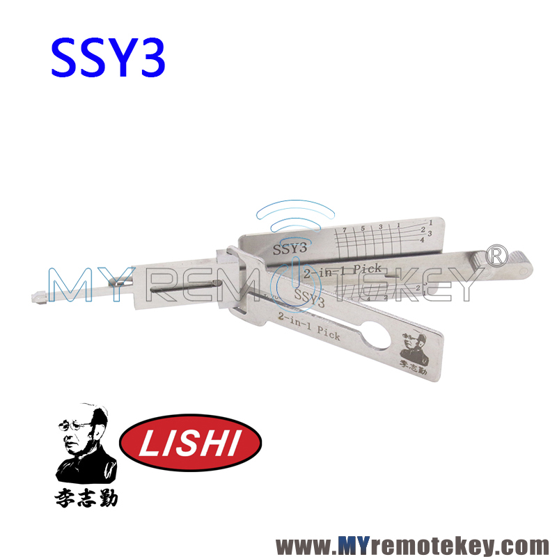 Original LISHI SSY3 2 in 1 Auto Pick and Decoder for South Korea Ssangyong