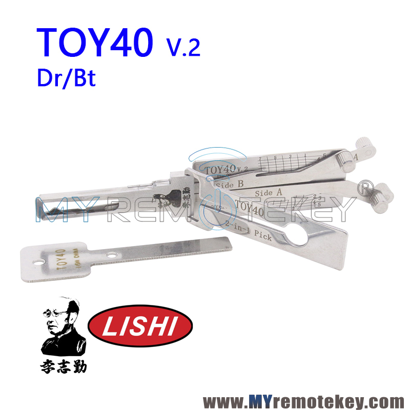 Original LISHI TOY40 v.2 Dr/Bt 2 in 1 Auto Pick and Decoder for Old lexus