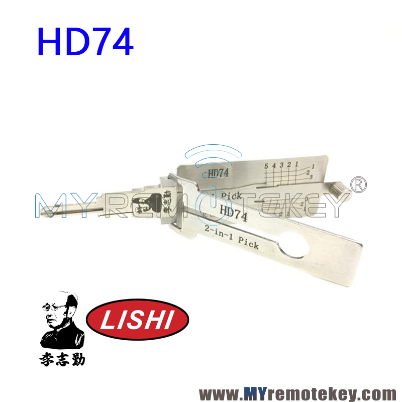Original Lishi 2 in 1 Pick HD74  Anti Glare
