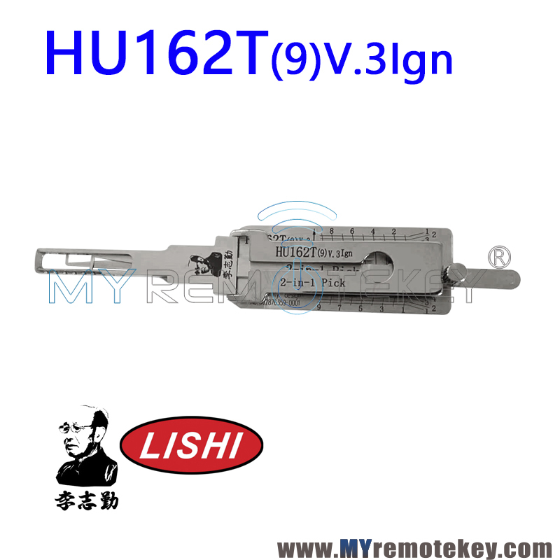 LISHI - HU162T - 2015-2021 Audi / VW - 9 Cut - 2-in-1 Pick & Decoder - Ignition - AG