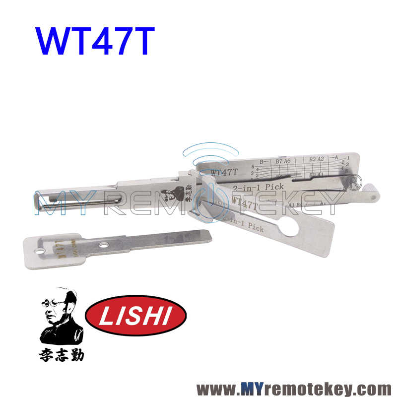 Original LISHI WT47T 2 in 1 Auto Pick and Decoder For New SAAB