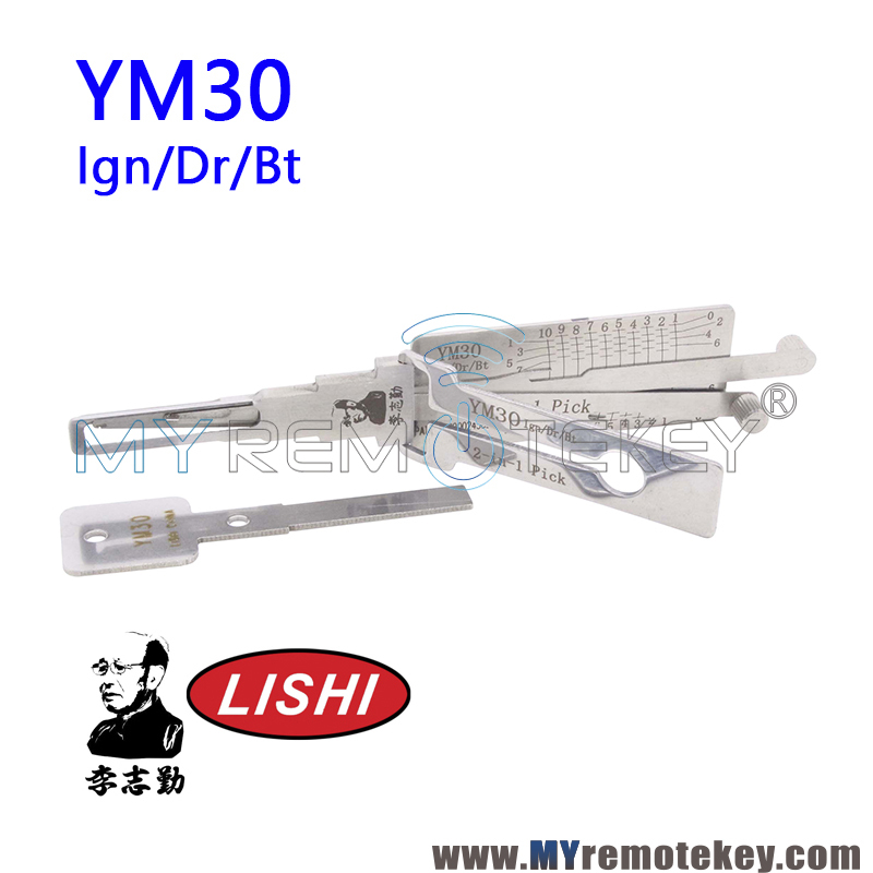 Original LISHI YM30 Ign/Dr/Bt 2 in 1 Auto Pick and Decoder for SAAB