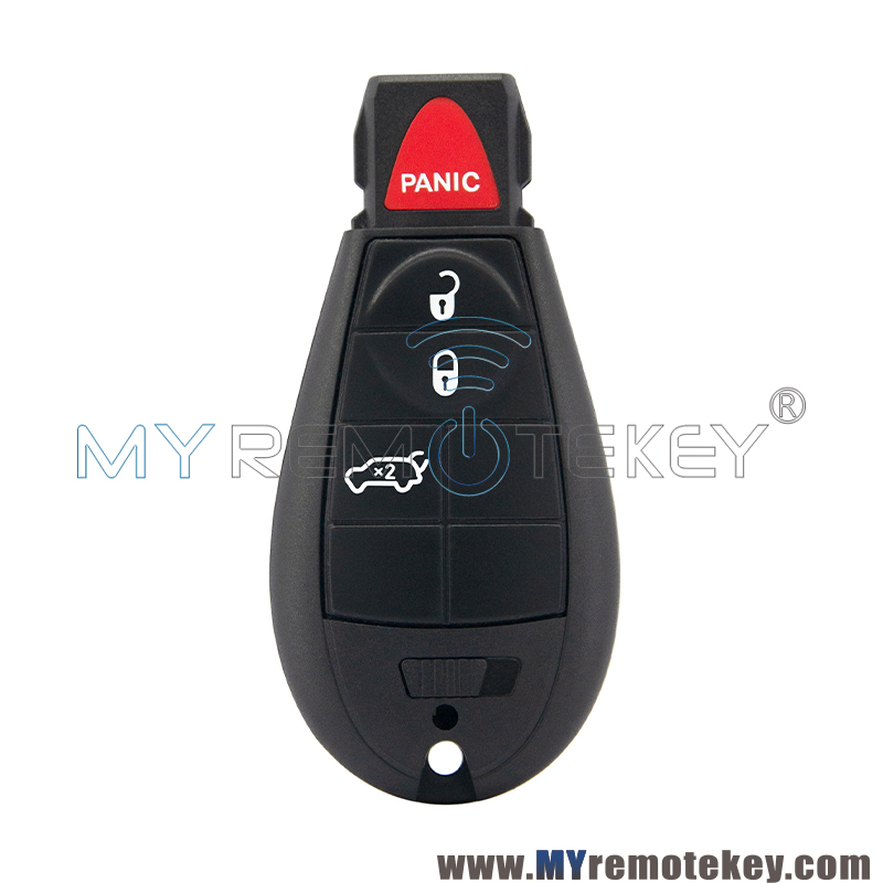 FCC GQ4-53T fobik key remote 4 button 4A chip 433MHz for 2014-2019 Jeep Cherokee