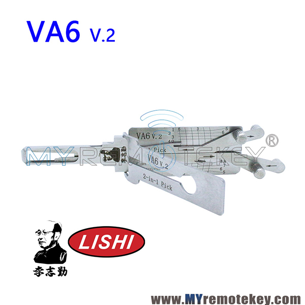Original LISHI VA6 v.2 2 in 1 Auto Pick and Decoder For Peugeot Citroen