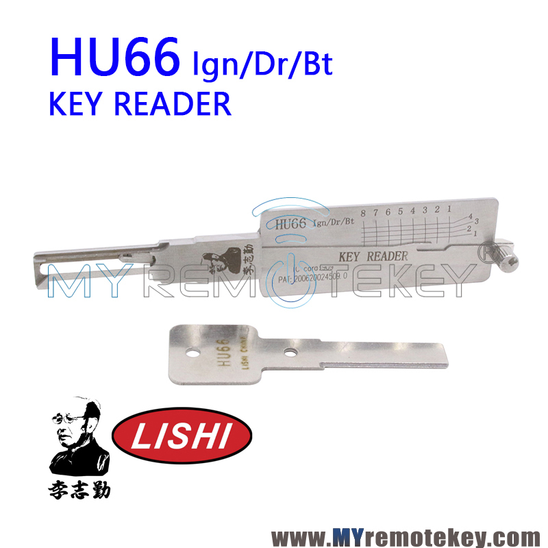 Original LISHI HU66 Ign/Dr/Bt key reader