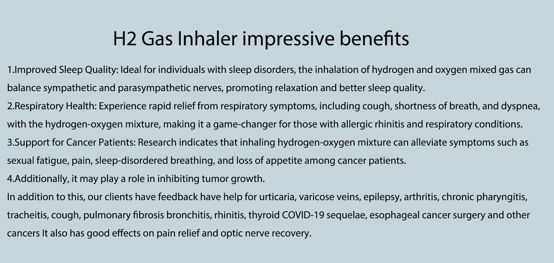 hydrogen inhalation