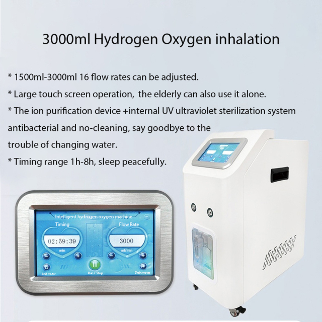 3000ml 16 flow rate adjustable hydrogen Inhalation therapy machine