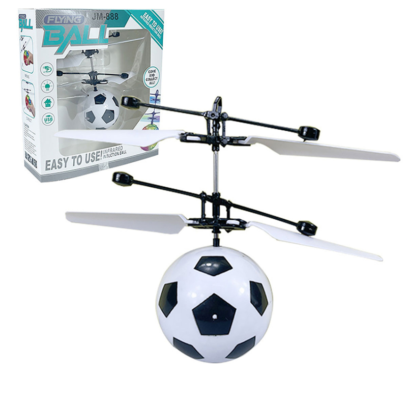 Intermitente Footy Flyer juguete RC fútbol helicóptero bola Mini juguete volador Spinner para niños