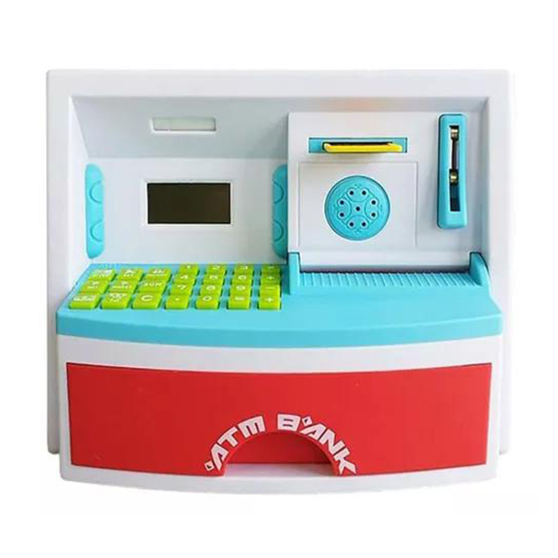 Hucha electrónica de juguete para cajero automático, Alcancías para niños para bautismo