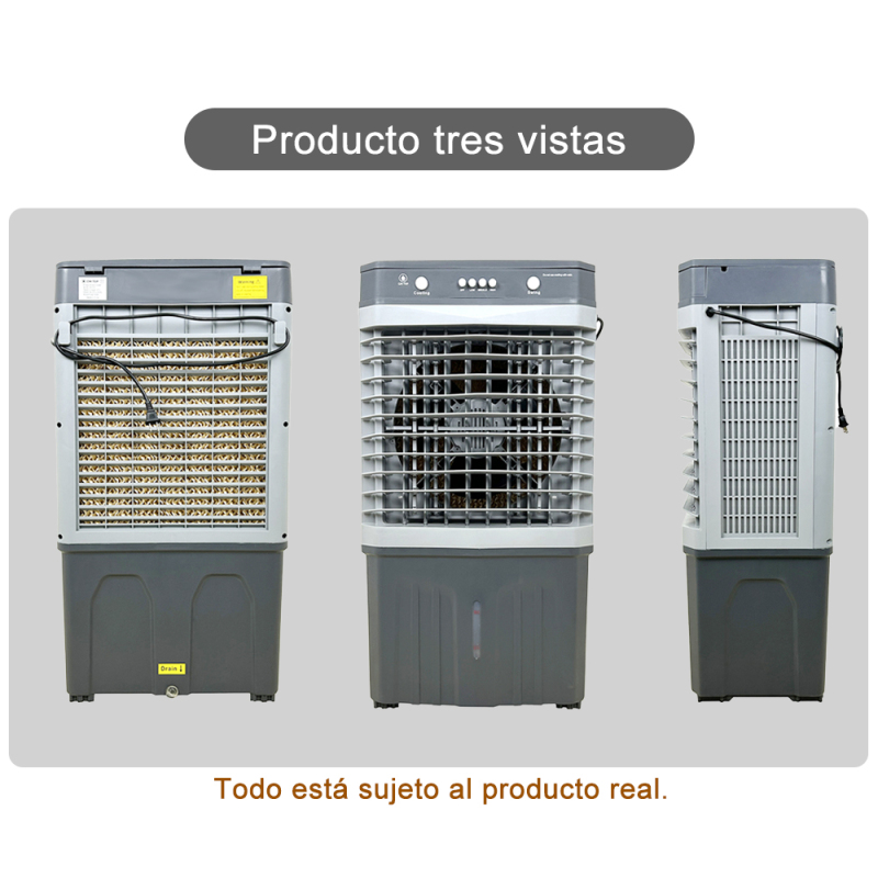 CM-TOP Enfriador Evaporativo de Aire Portatil Ventilador 3 en 1 para Dormitorio e Industria