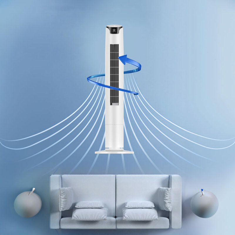CM-TOP Ventilador de Torre Oscilante Regulable 3 Velocidades Blanco