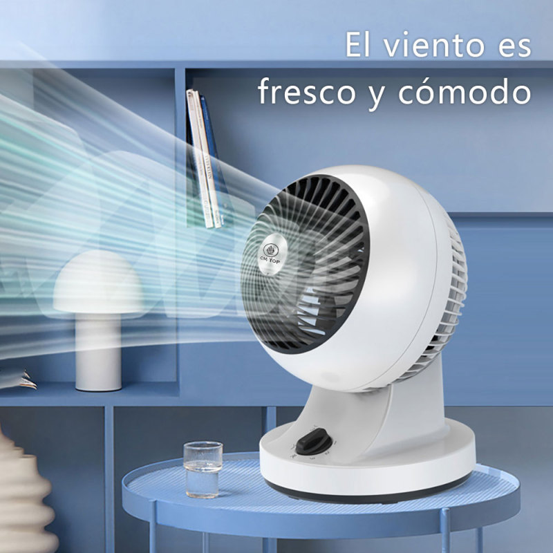 CM-TOP Ventilador Circulador de Aire de Escritorio 3 Velocidades