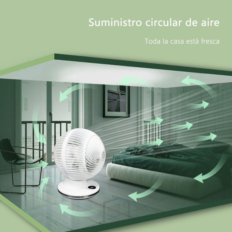 CM-TOP Ventilador Circulador de Aire de Mesa con Control Remoto