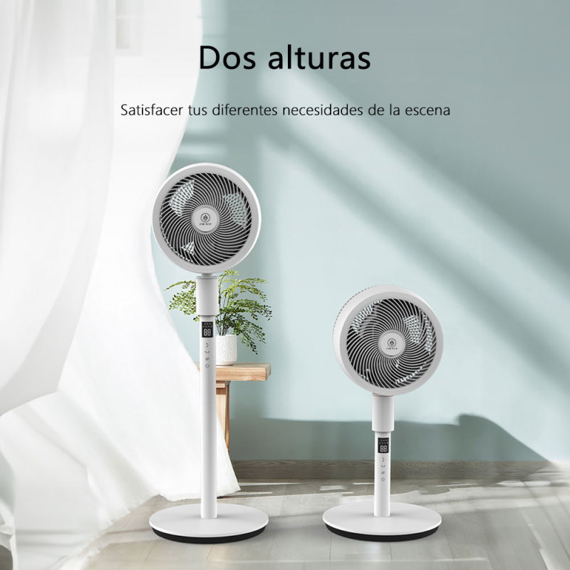 CM-TOP Ventilador de Pedestal Pie Oscilación 32 Velocidades Blanco