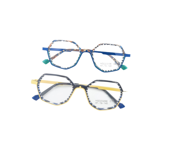 Colorful Acetate Eyeglass Frames Fashionable Women's Frames