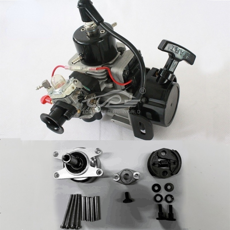 TOP SPEED RC WORLD 2-Stroke 26cc RC Marine Gas Engine with Clutch Set  for Racing Boat Toys Parst