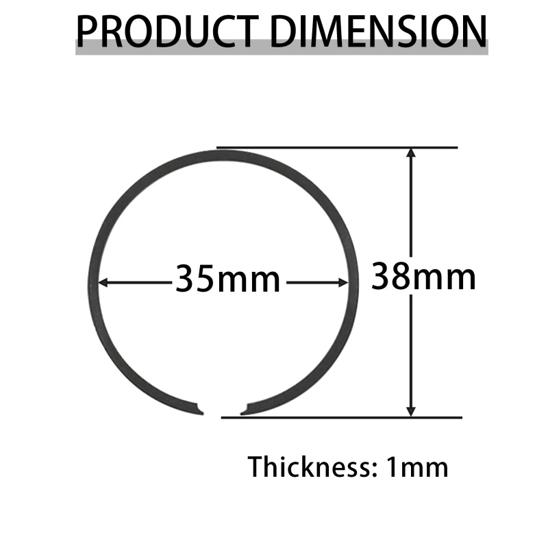 Piston Ring ​​​​​​​for 32cc 35cc Zenoah CY Rovan Engine Fit 1/5 HPI ROFUN ROVAN KM Baja FG Losi FG GoPed Redcat Rcmk Fid Ddt Racing Truck Rc Car Parts