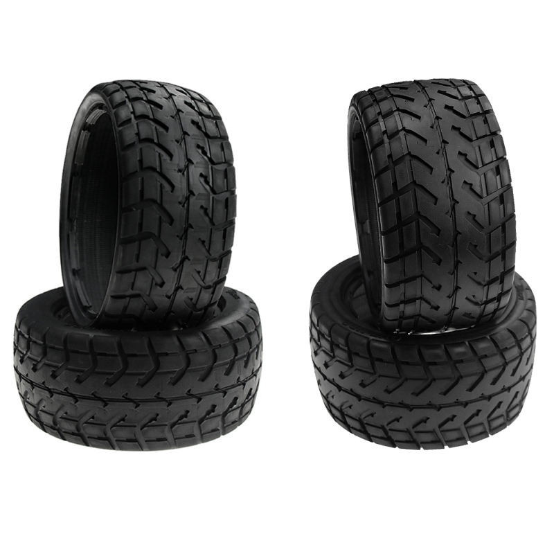 FLMLF Front 170x60 and Rear 170x80 on Road Tire Skin Set Fit 1/5 RC Buggy HPI BAJA Rovan KM  Rofun 5B Ss Truck Parts