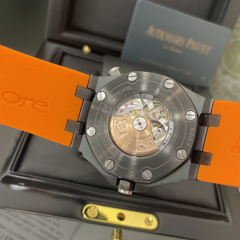 Audemars Piguet AP Huangjia Oak Offshore Men's Watch, Black Orange Plate