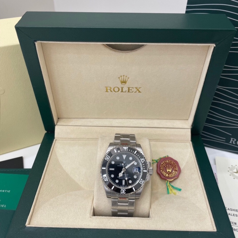 Rolex Submariner Black Plate Gold Rolex Gold Blackwater Ghost Classic Men's Automatic Mechanical Watch