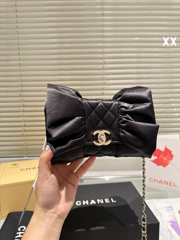 Chanel bow evening bag