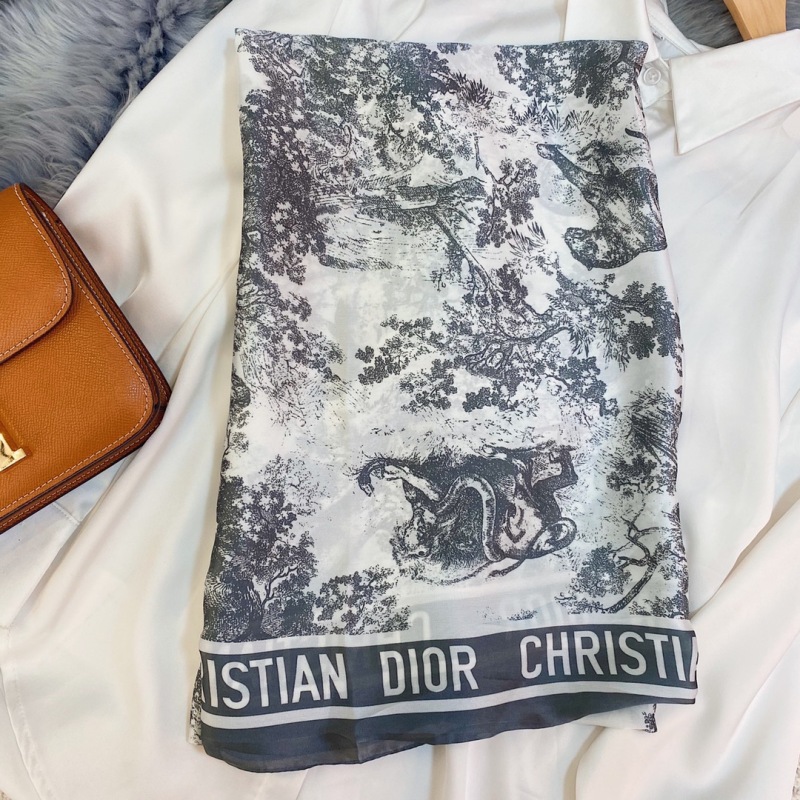 Dior new cross-section large long scarf