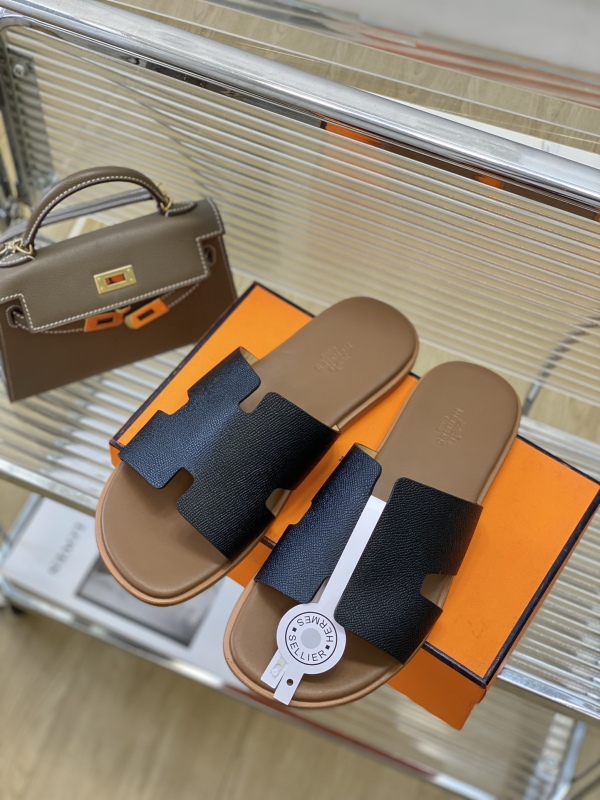 Hermes open-toe slip-on fashionable sandals for men
