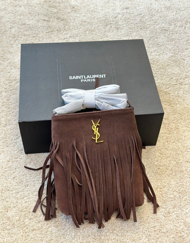 YSL saint Laurent Paris fashionable tassel crossbody bag