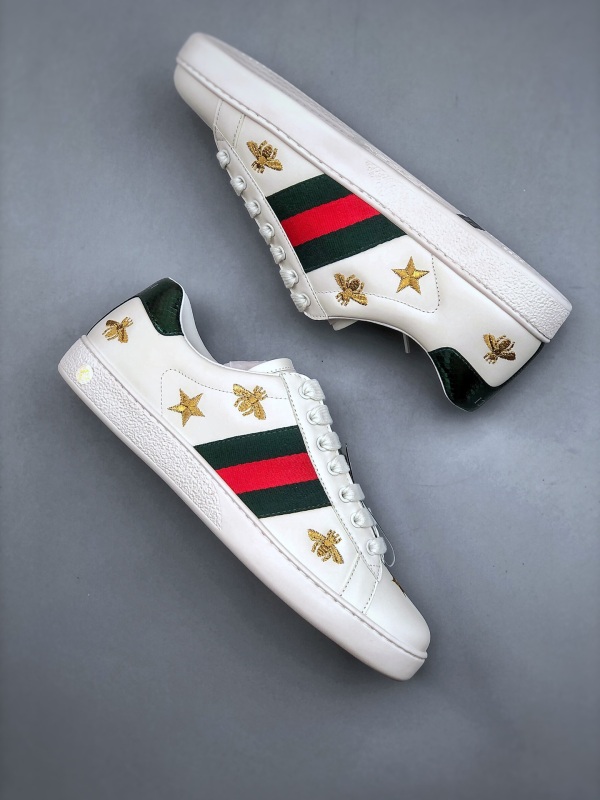 GUCCI ACE embroidered bee sneakers for men