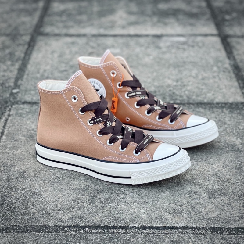 Hermes X CONVERSE 1970S wear-resistant and non-slip high-top canvas shoes for men