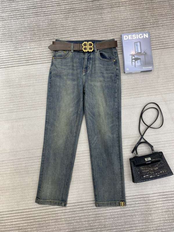 Balenciaga 2023 Autumn and Winter New Retro Straight Versatile Jeans