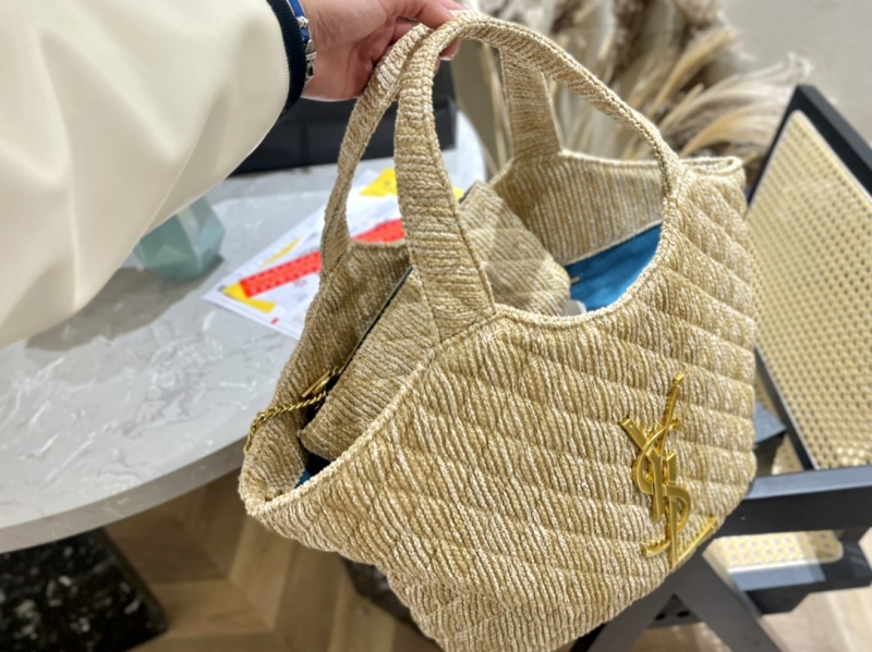 Saint Laurent YSL straw tote bag Tote bag shopping bag portable shoulder bag