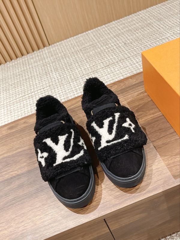 Louis Vuitton new fall and winter time out series wool thick-soled sneakers