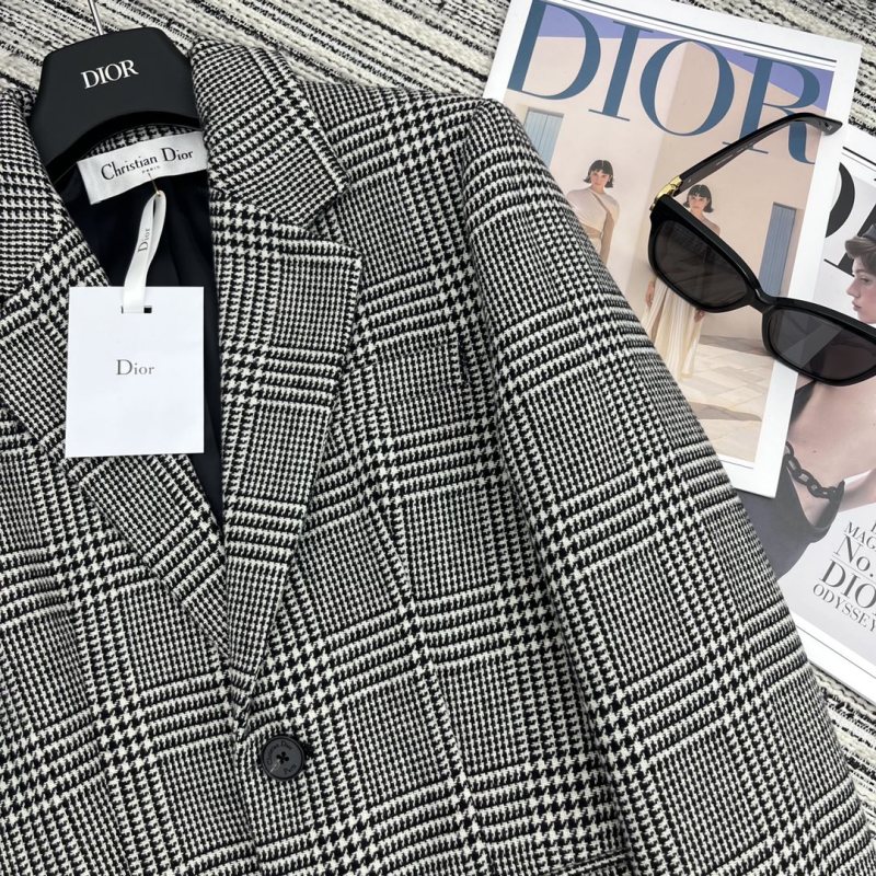 Dior 2023 new early autumn and winter series plaid blazer
