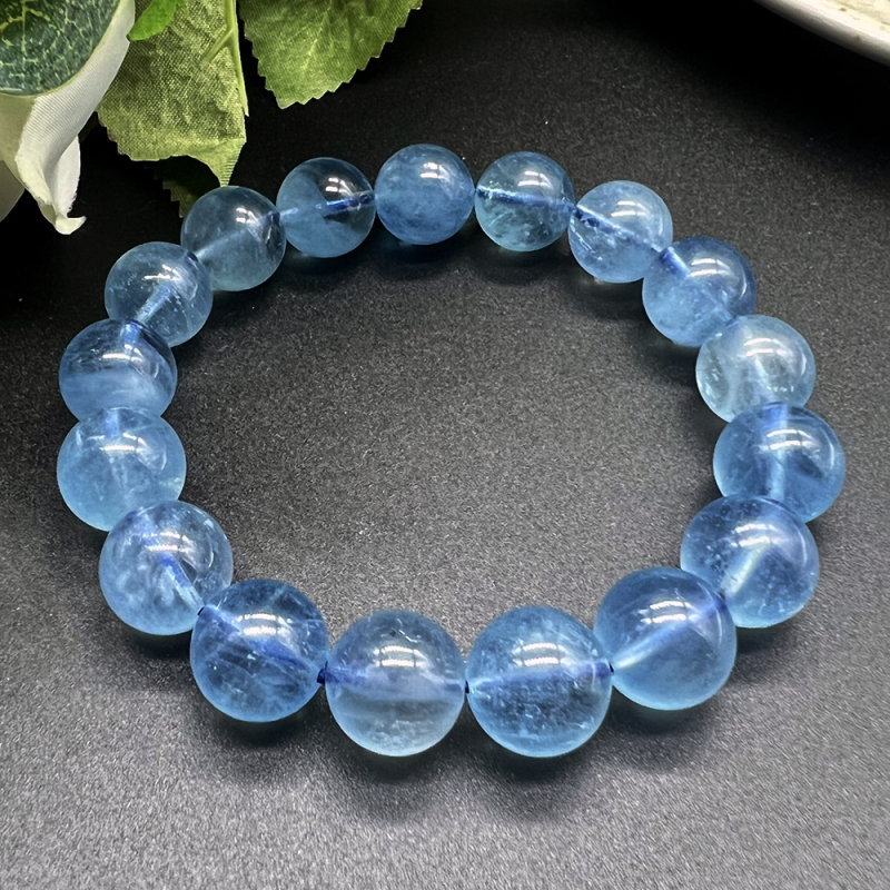 Translation: Icy Blue Aquamarine Crystal Bracelet