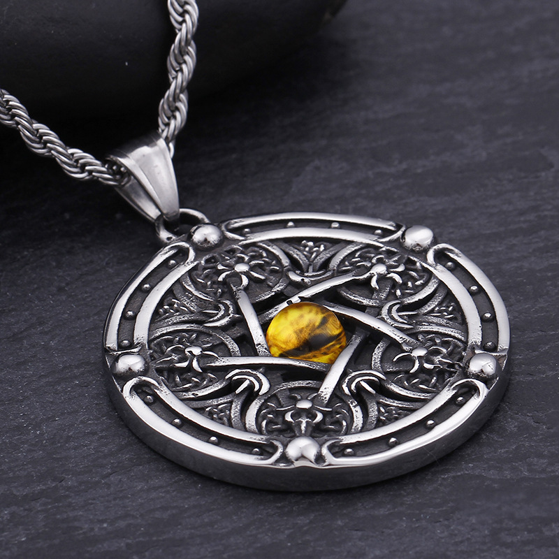 Stylish Titanium Steel Holy Angel Guardian Pendant