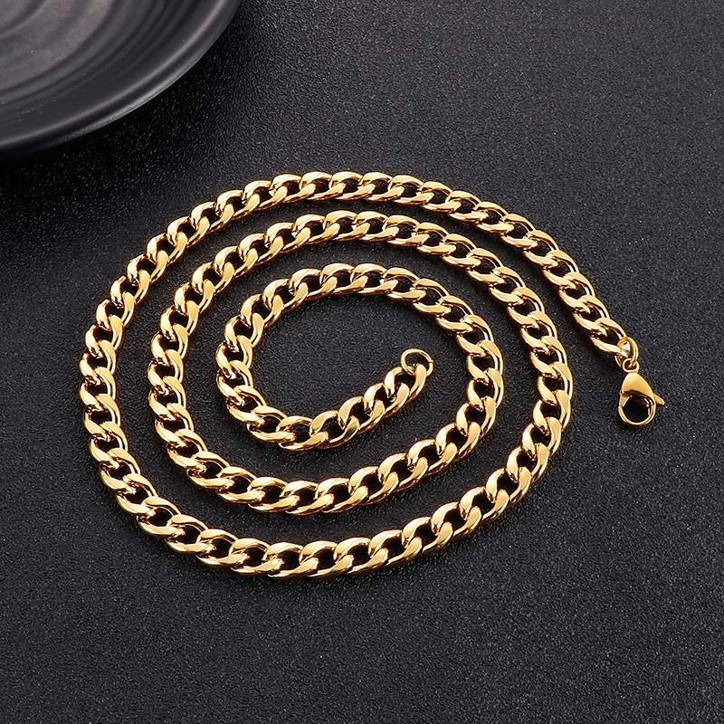 Gold Street Hip Hop Titanium NK Necklace