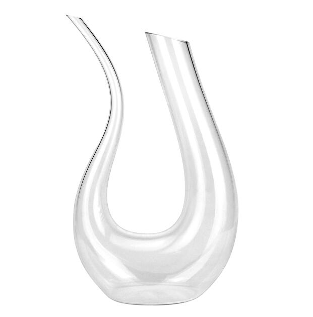 Mouthwash glass decanter with handle