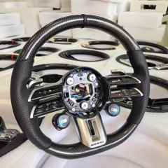 LDHMI Carbon Fiber Steering Wheel for Mercedes-Benz A B C G E S-Class GLA GLB GLC GLE GLK GL SL SLK Maybach BRABUS AMG GT W190 C190 W205 C205 W166 W167 W177 W213 W217 C217 W222 W223 W253 W257 W292 W463 W464