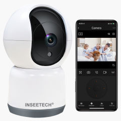 INSEETECH 4MP 5GHz & 2.4GHz Wireless Indoor Security Camera