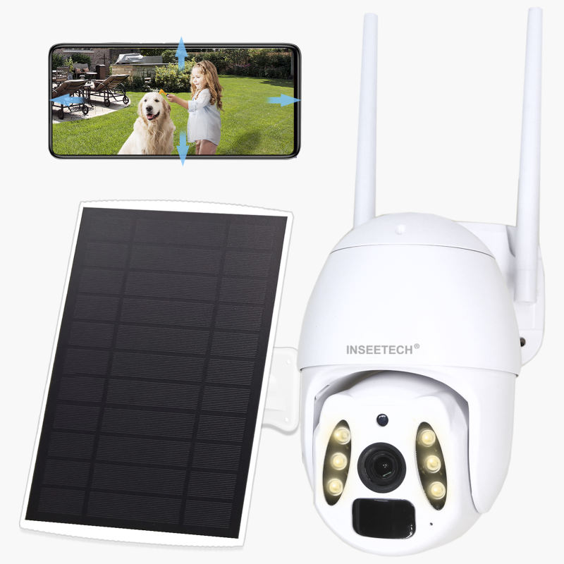 INSEETECH 4MP Wireless Outdoor Solar Security Camera
