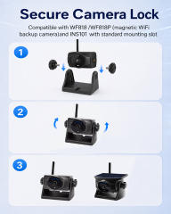Magnetic Bottom Bracket for Wireless Backup Camera, Easy Install