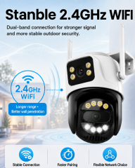 6MP Dual Lens Outdoor Security Camera