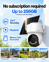 AOV 4MP Wireless Solar Security Camera