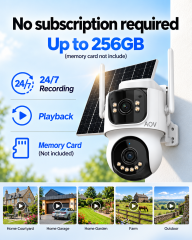 AOV Dual-Lens Wireless Solar Security Camera