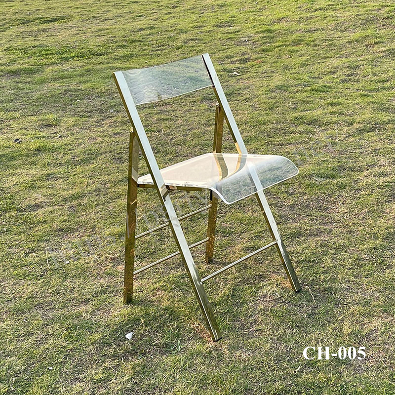 folding acrylic chair