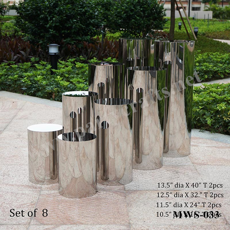 silver pedestal stand