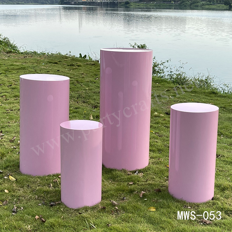 pink plinths