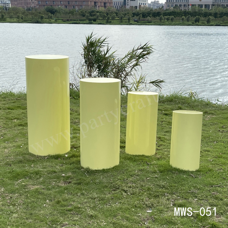 yellow  pedestal stand